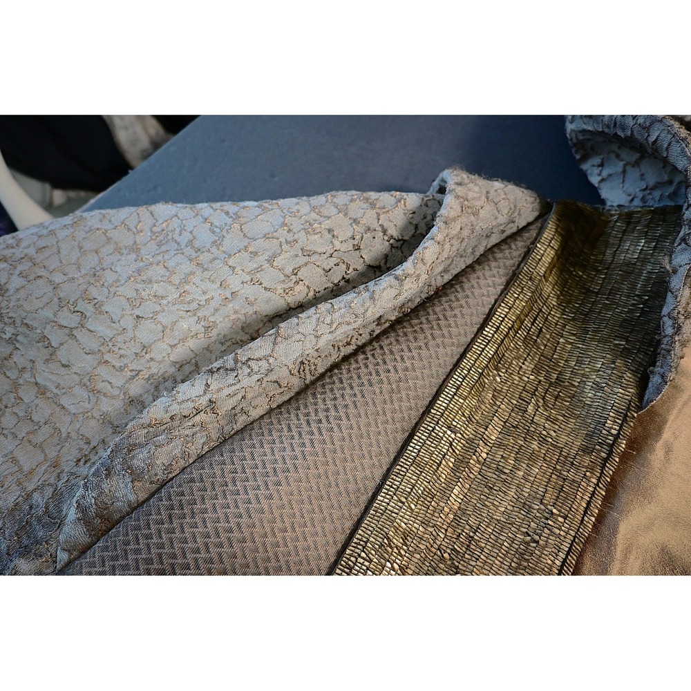 Custom Handmade Hooded Textured Robe Gold Metallic Sci-Fi Fantasy - Picture 13 of 16